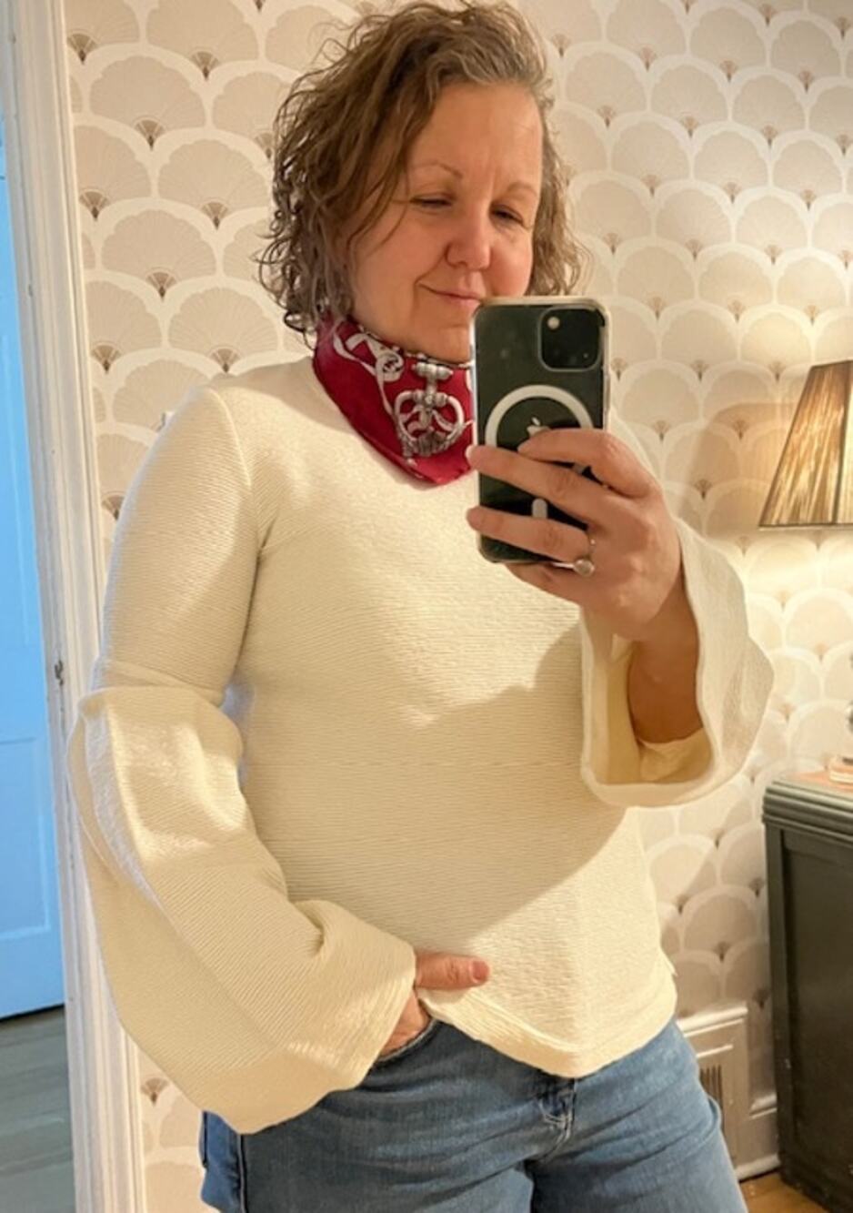 Madewell White Cotton Blend Sweater X-small